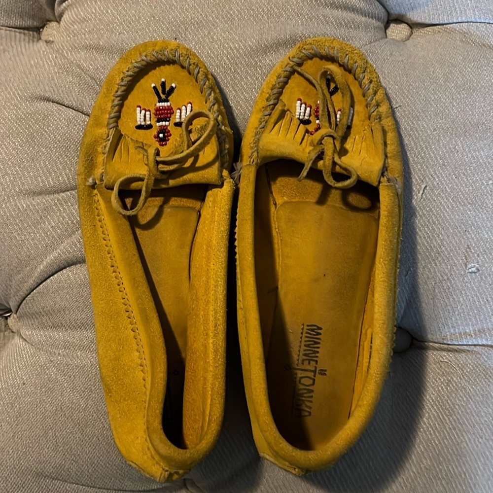 Minnetonka suede loafers